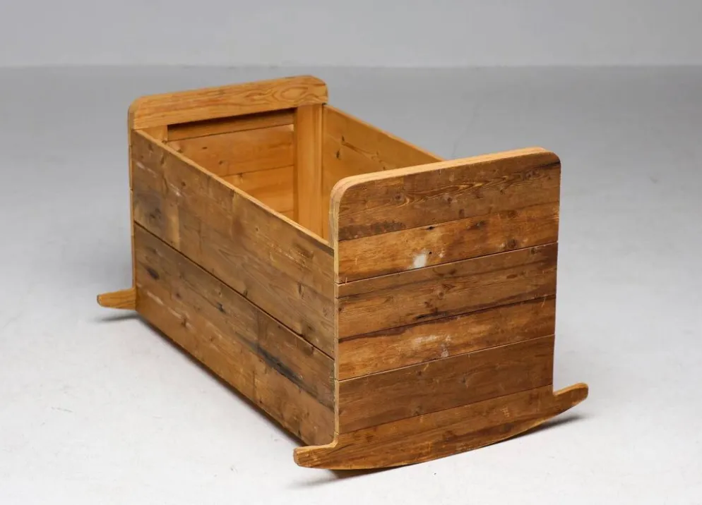 Unique rocking coat rack made from reclaimed wood by Piet Hein Eek.
