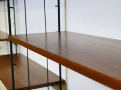 Unité de rangement modulable en teck de style mid-century, ensemble de 12, années 1960