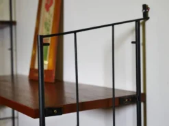 Unité de rangement modulable en teck de style mid-century, ensemble de 12, années 1960