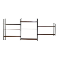 Unité de rangement modulable en teck de style mid-century, ensemble de 12, années 1960