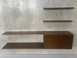 Unité murale / buffet en bois wenge des années 1960