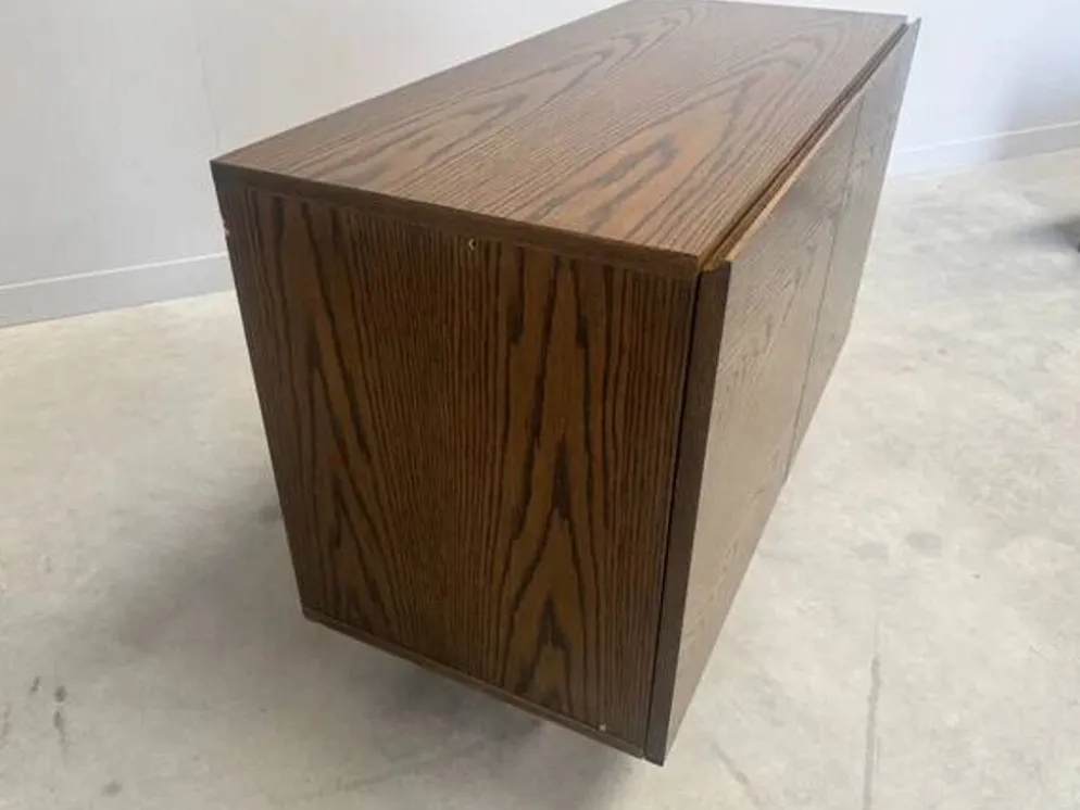 Unité murale / buffet en bois wenge des années 1960