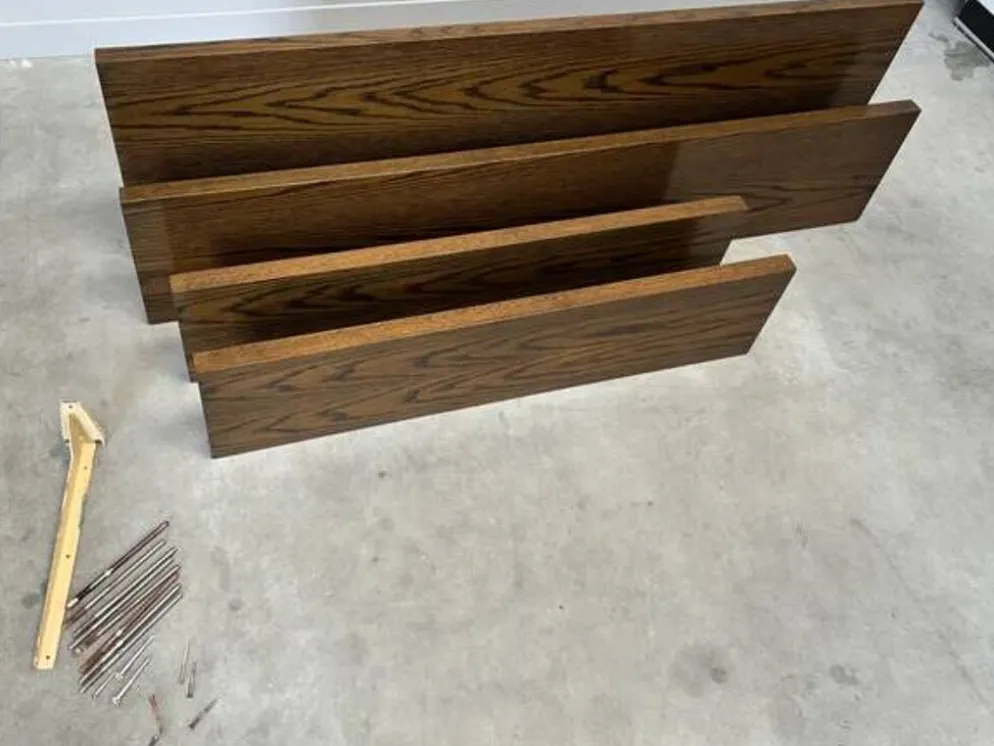 Unité murale / buffet en bois wenge des années 1960
