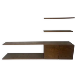 Unité murale / buffet en bois wenge des années 1960