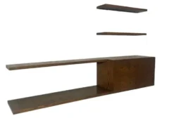 Unité murale / buffet en bois wenge des années 1960