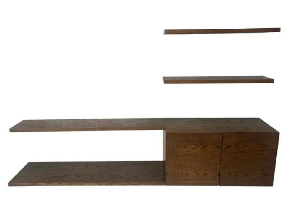 Unité murale / buffet en bois wenge des années 1960