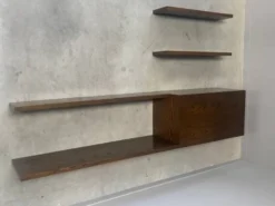 Unité murale / buffet en bois wenge des années 1960