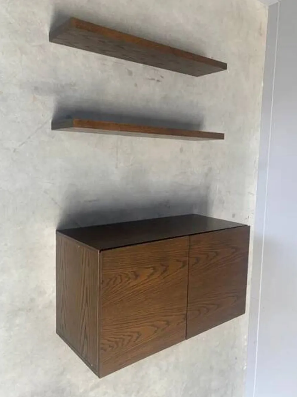Unité murale / buffet en bois wenge des années 1960