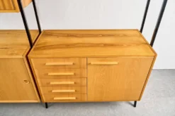 Unité murale modulaire vintage, années 1960, Tchécoslovaquie