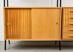 Unité murale modulaire vintage, années 1960, Tchécoslovaquie