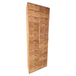 Un Meuble De Notaire / Métier Double Colonnes à Clapet (Restaurer)