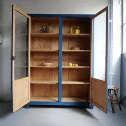 Vaisselier ancien bleu nuit
