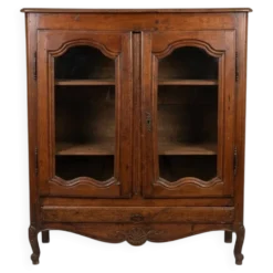 Vaisselier / Argentier Vitrine style Louis XV - meuble ancien bois massif