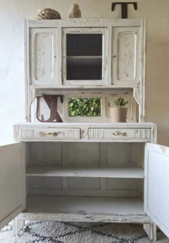 vaisselier art déco, buffet deux corps