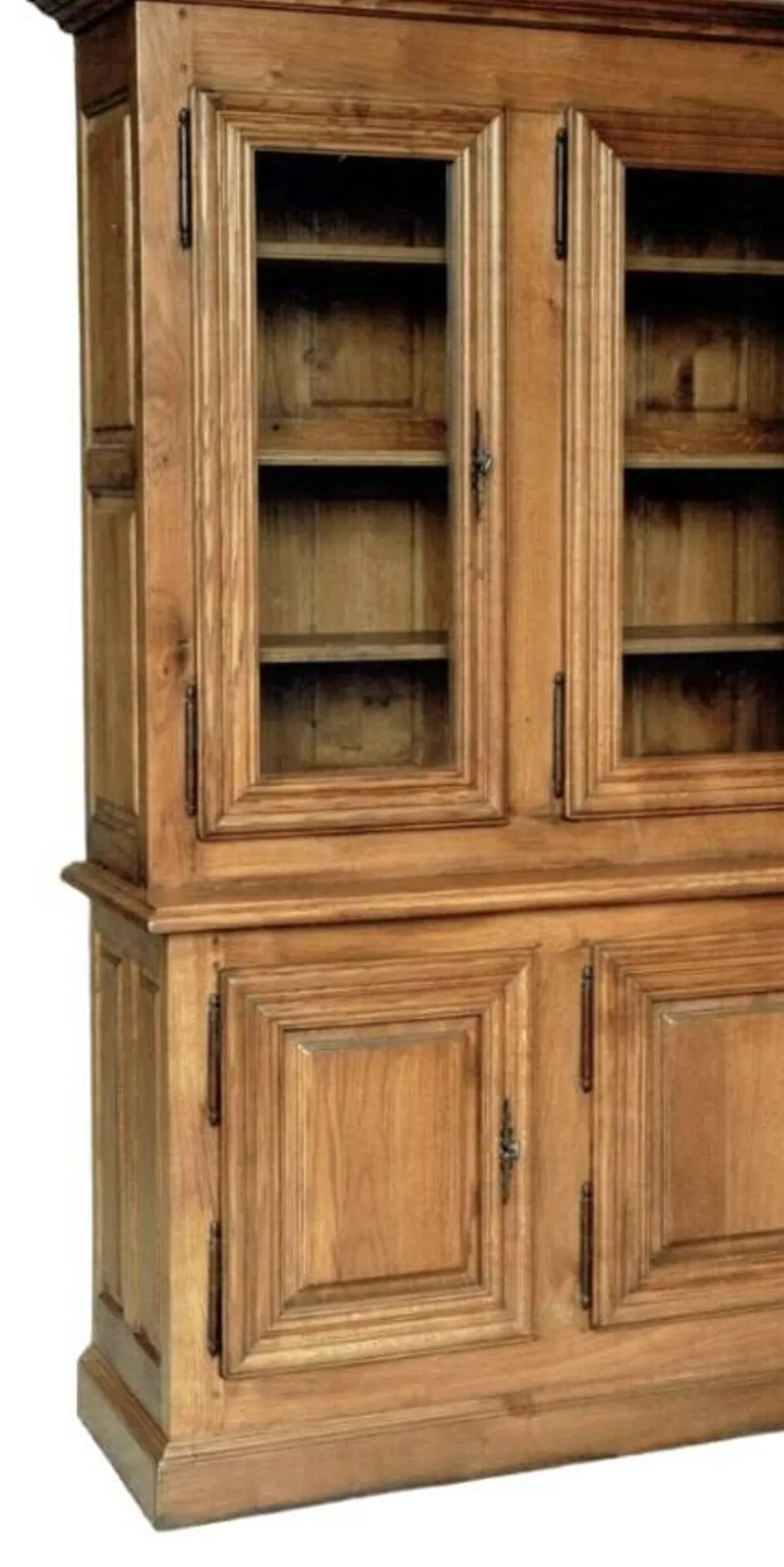 Vaisselier, Bibliothèque en merisier massif sablé
