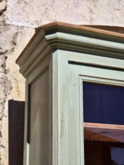 Vaisselier / buffet 2 corps vitré ancien rénové | Basile