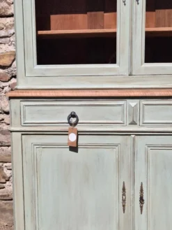 Vaisselier / buffet 2 corps vitré ancien rénové | Basile