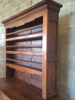 Vaisselier 2 corps en bois fruitier style provincial, XVIIIe
