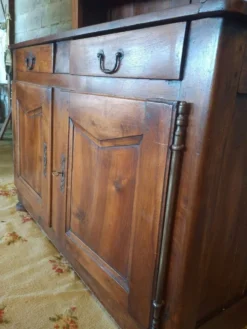 Vaisselier 2 corps en bois fruitier style provincial, XVIIIe
