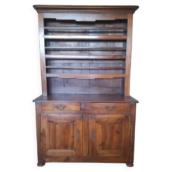 Vaisselier 2 corps en bois fruitier style provincial, XVIIIe