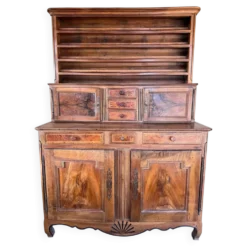 Vaisselier Dauphinois XIXe en merisier, buffet 2 corps