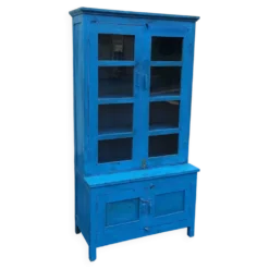 Vaisselier en bois bleu