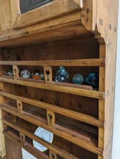 Vaisselier égouttoir étagère sur pied xixieme