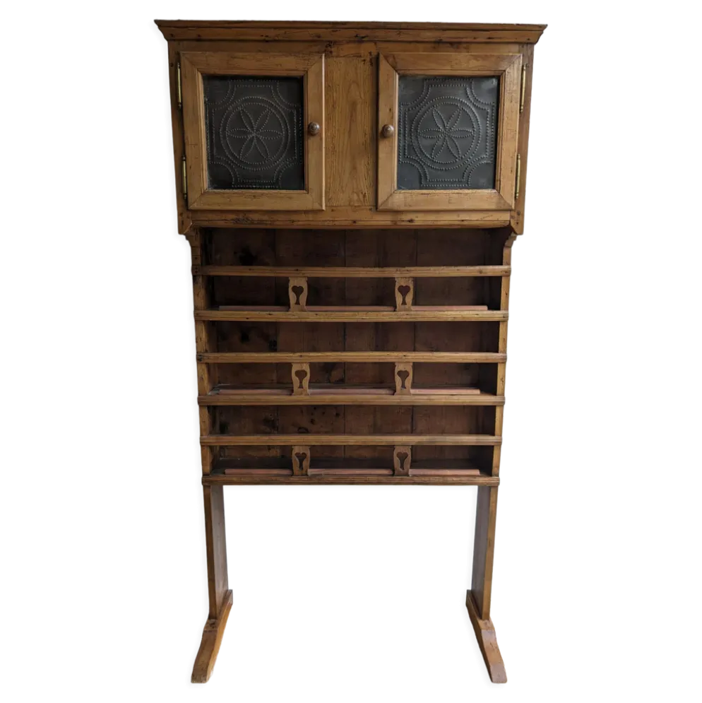 Vaisselier égouttoir étagère sur pied xixieme