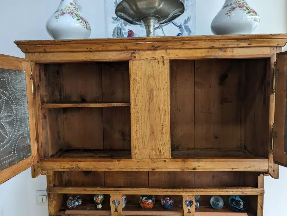 Vaisselier égouttoir étagère sur pied xixieme