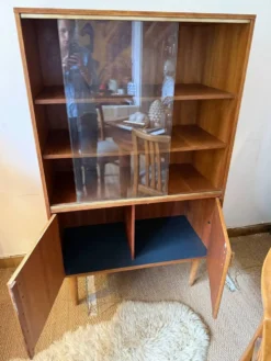Vaisselier vitrine bibliothèque vintage