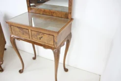 Vanité de maquillage antique avec cabinet, Tchécoslovaquie, 1920