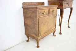 Vanité de maquillage antique avec cabinet, Tchécoslovaquie, 1920