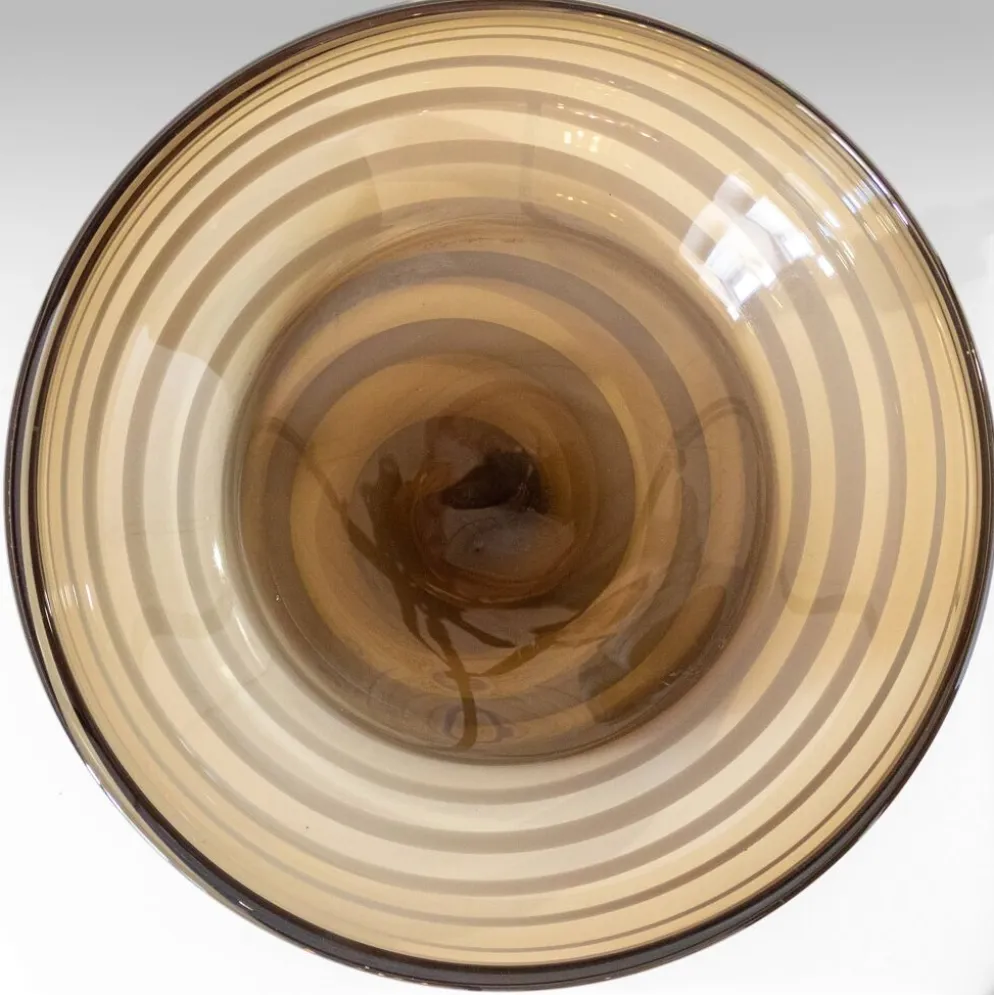 Vase central en verre
