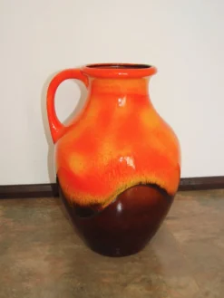 Vase en céramique Fat Lava, Allemagne, années 1970.