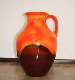 Vase en céramique Fat Lava, Allemagne, années 1970.