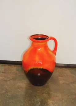 Vase en céramique Fat Lava, Allemagne, années 1970.