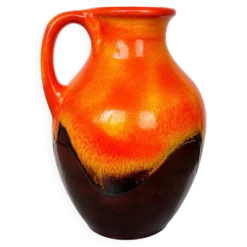 Vase en céramique Fat Lava, Allemagne, années 1970.