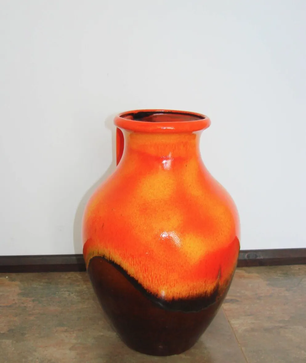 Vase en céramique Fat Lava, Allemagne, années 1970.