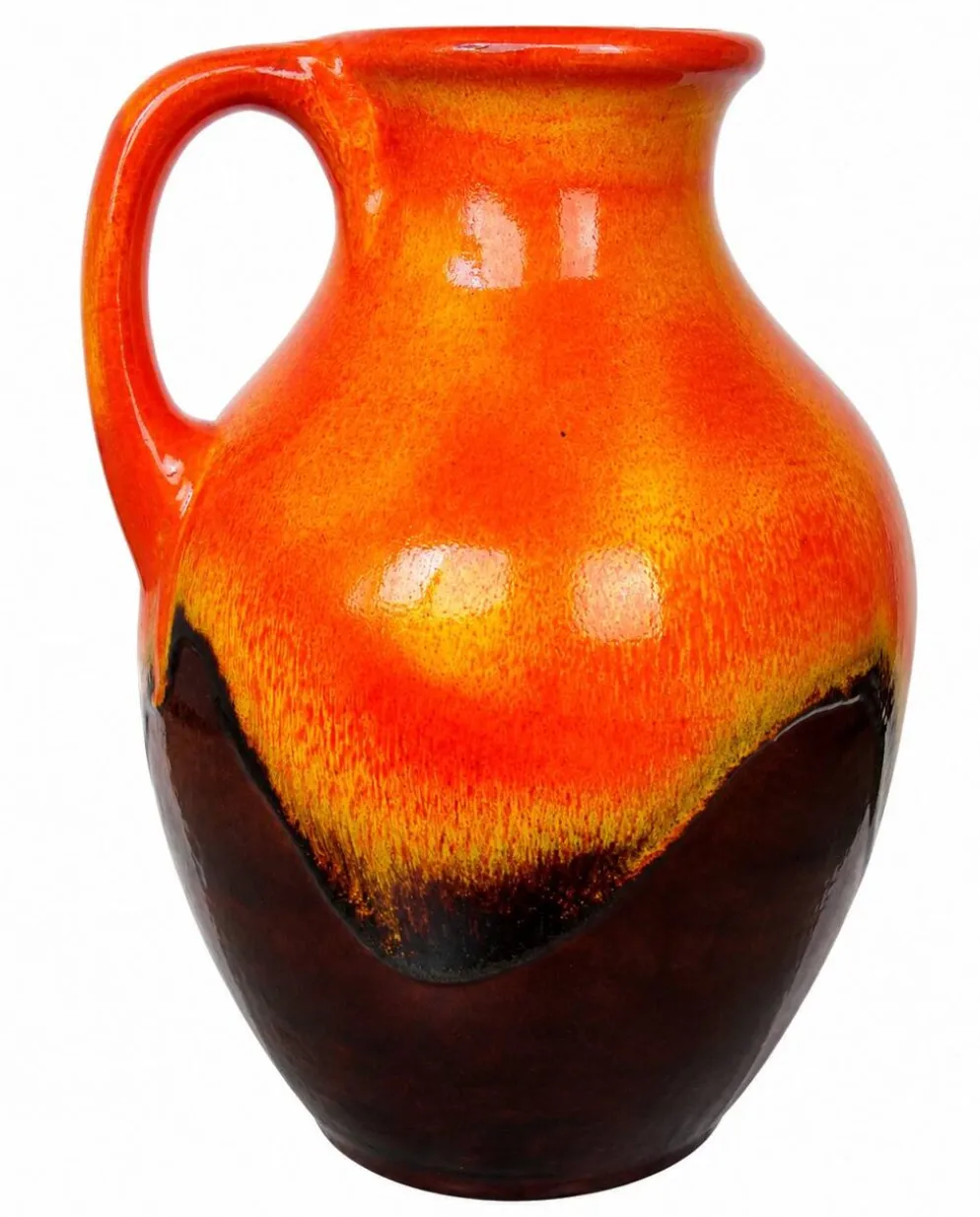 Vase en céramique Fat Lava, Allemagne, années 1970.