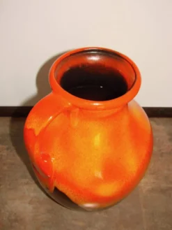 Vase en céramique Fat Lava, Allemagne, années 1970.