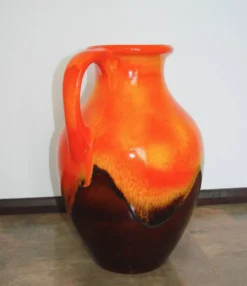 Vase en céramique Fat Lava, Allemagne, années 1970.