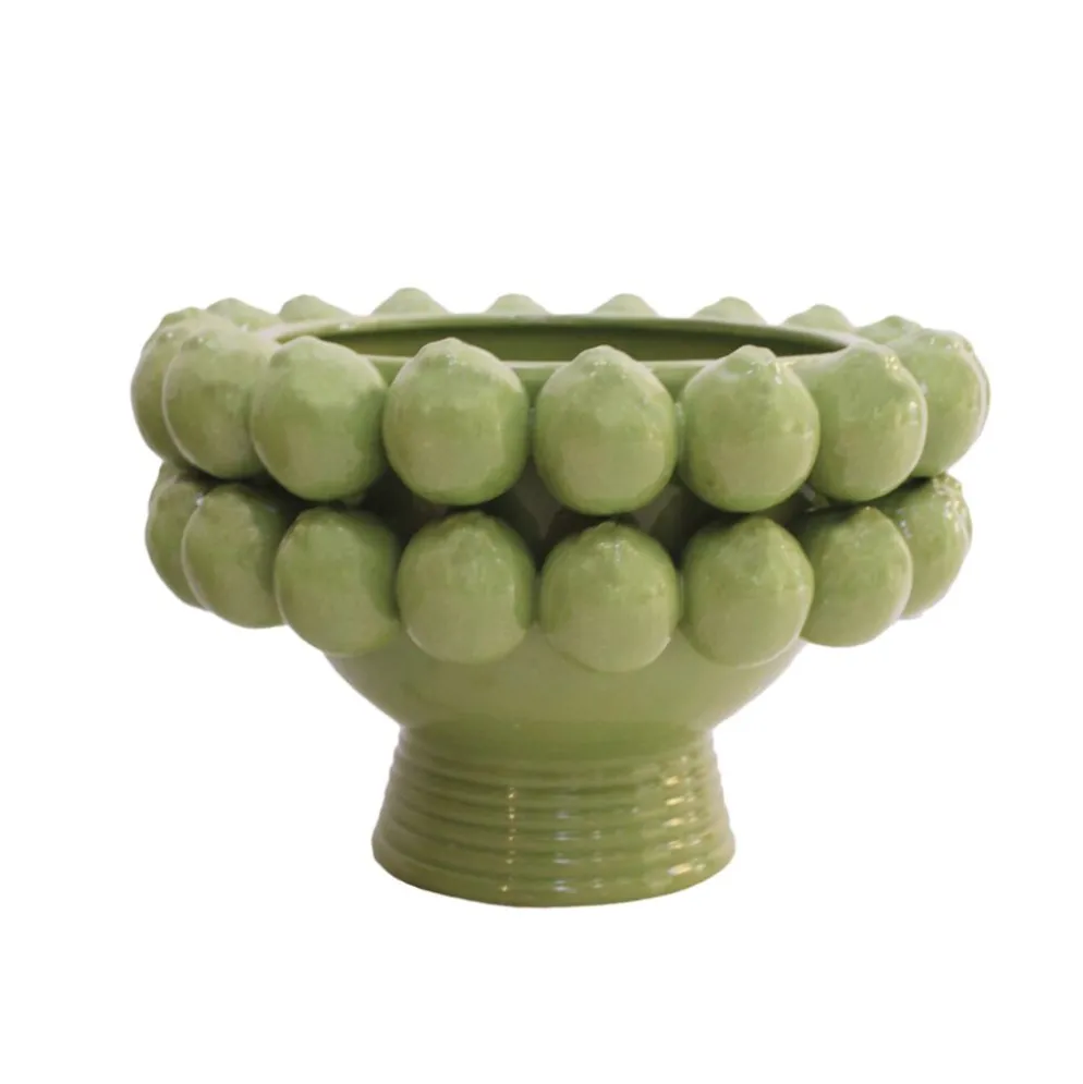 Vase fait à la main en céramique émaillée