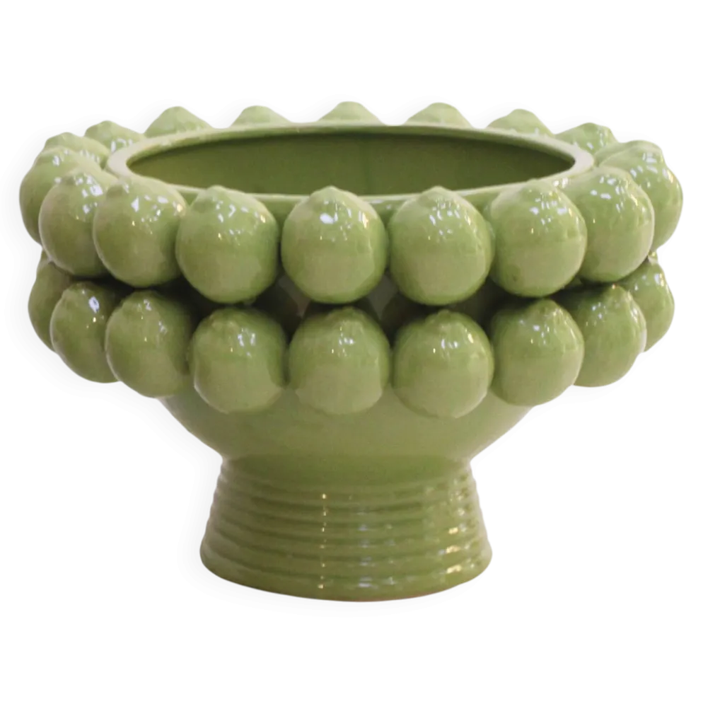 Vase fait à la main en céramique émaillée