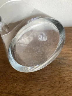 Vase moderniste en cristal sonnant 1970