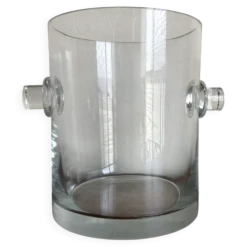 Vase moderniste en cristal sonnant 1970