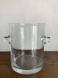 Vase moderniste en cristal sonnant 1970