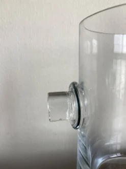Vase moderniste en cristal sonnant 1970