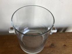 Vase moderniste en cristal sonnant 1970