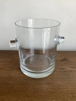 Vase moderniste en cristal sonnant 1970