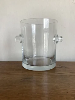 Vase moderniste en cristal sonnant 1970